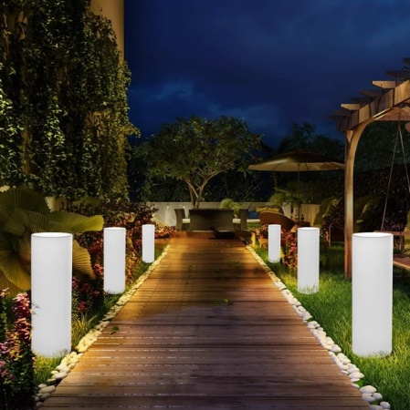 Светильник Цилиндр 40х80 питание от 220, RGB